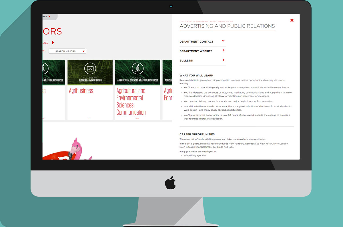Majors UI Step 2
